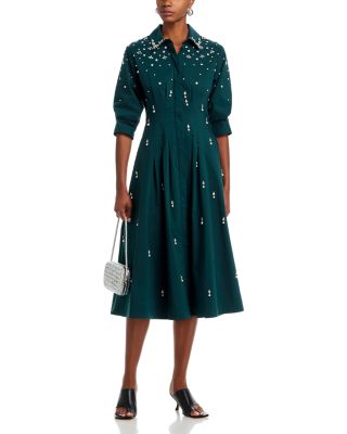 Jazz Embellished Shirt Dress