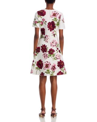 Boucle Peony Jacquard Dress