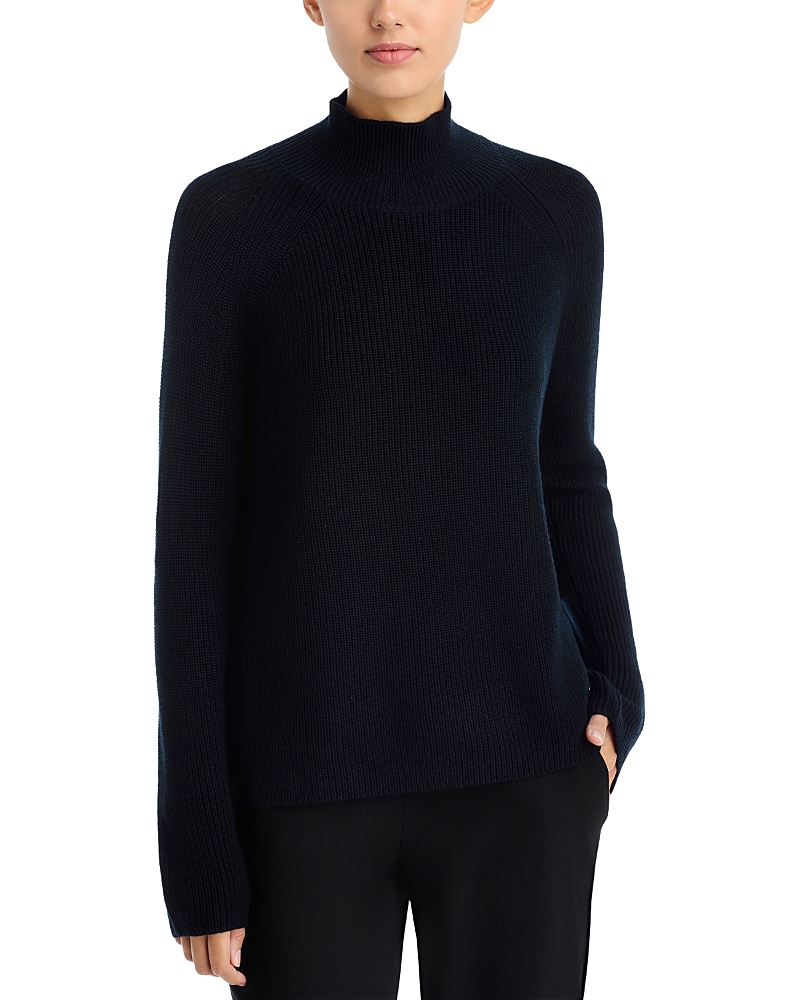 Eileen Fisher Merino Wool Turtleneck Sweater In Blue