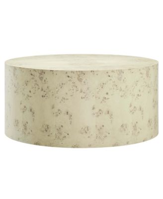 Cosmos 35" Round Burl Wood Coffee Table