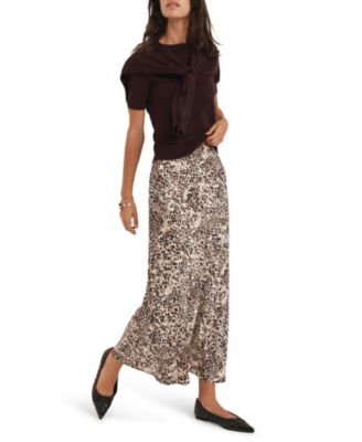 Women's Animal Print Slip Skirt