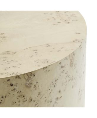 Cosmos 35" Round Burl Wood Coffee Table