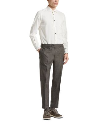 Curtain Style Wool Trousers