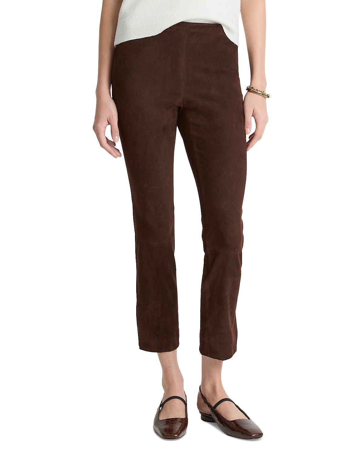 Vince Cropped Suede Pants