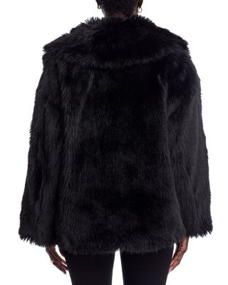 Faux Fur Pea Coat