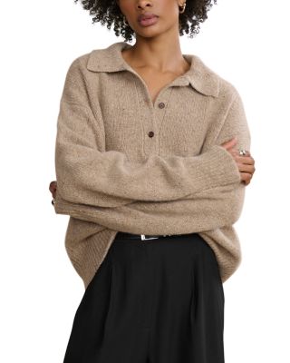Burke Cashmere Polo Sweater