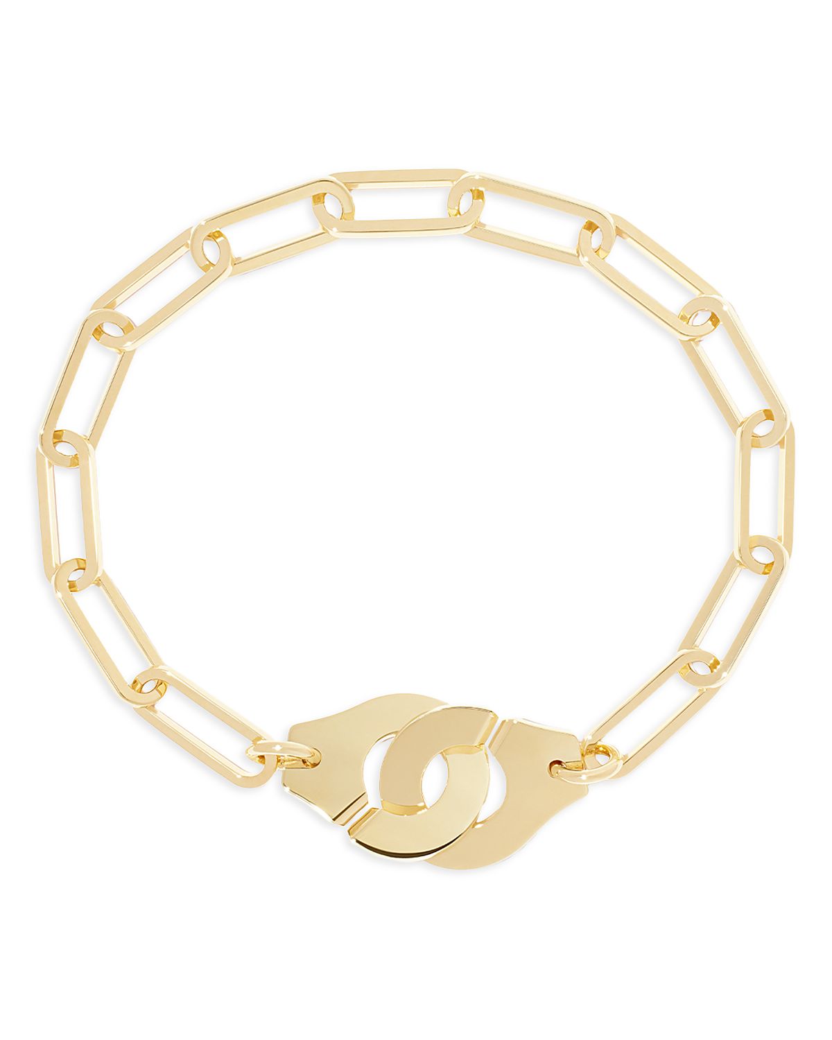 Dinh Van 18K Yellow Gold Menottes Dinh Van Handcuff Chain Link Bracelet