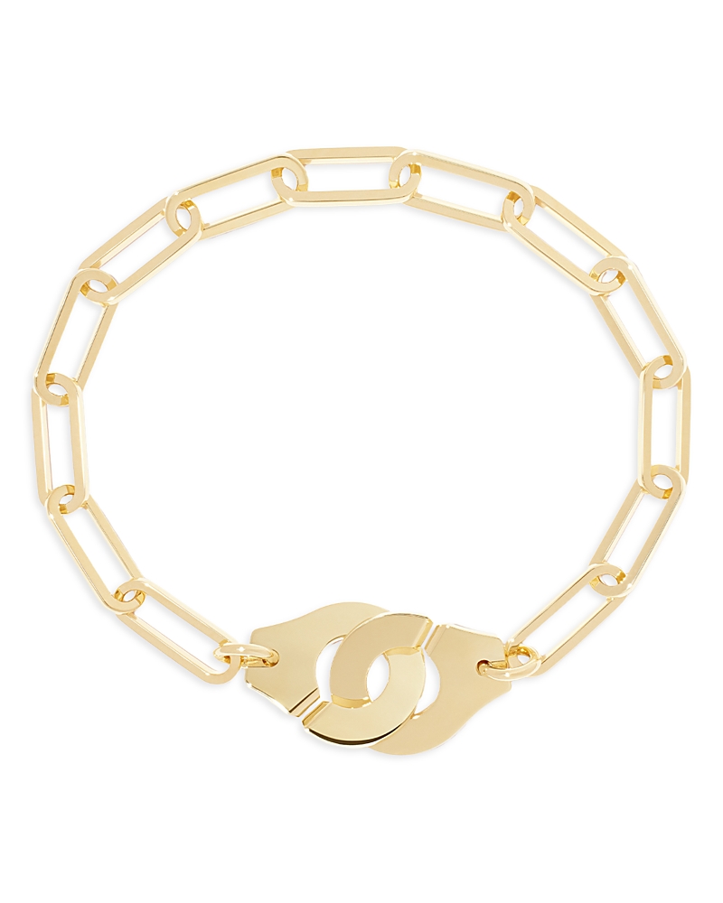 Dinh Van Handcuff Chain Link Bracelet In Gold