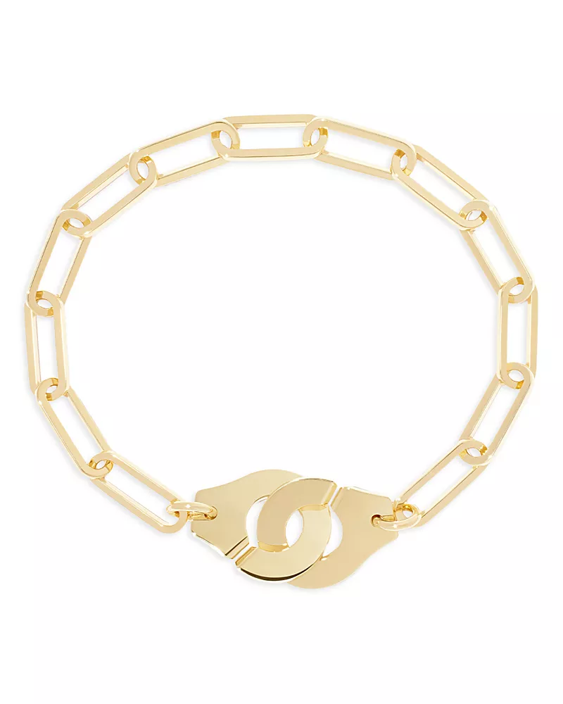 Dinh Van 18K Yellow Gold Menottes Dinh Van Handcuff Chain Link Bracelet