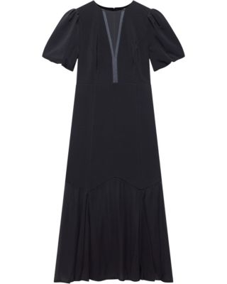 Women's Puff Sleeve Maxi Dress