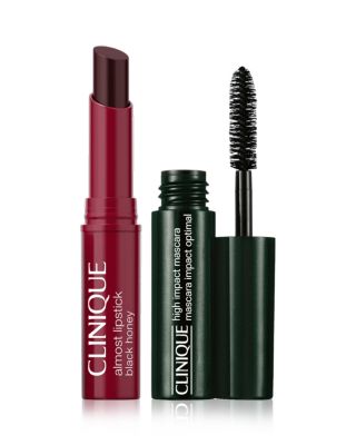 Cult Classics on the Go: High Impact Mascara + Black Honey Lip Mini Gift Set ($29 value)