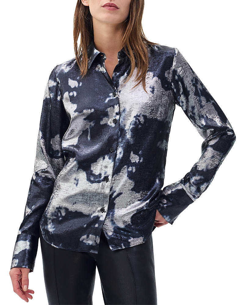 Rag & Bone Yvette Metallic Shirt In Multi