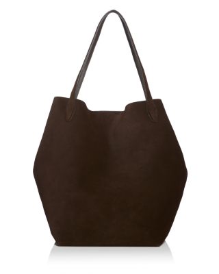 The Oversized Shopper Tote in Suede 