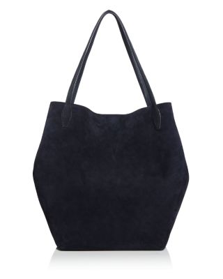 The Oversized Shopper Tote in Suede 