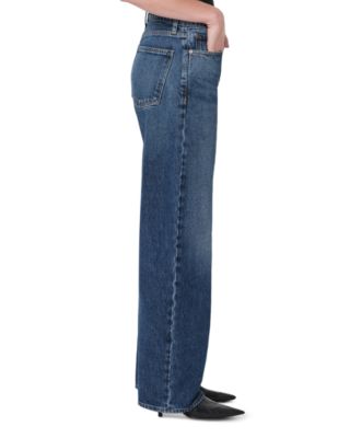 Arc High Rise Loose Wide Leg Jeans in Short Wave