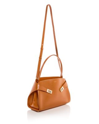 Hug Leather Top Handle Bag