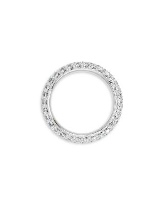 Diamond Pav&eacute; Eternity Band in 14K White Gold, 3.0 tcw