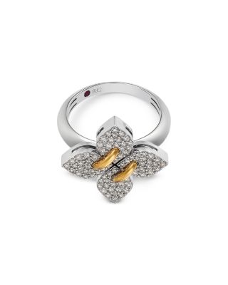 18K Yellow & White Gold Love in Verona Diamond Filo Ring