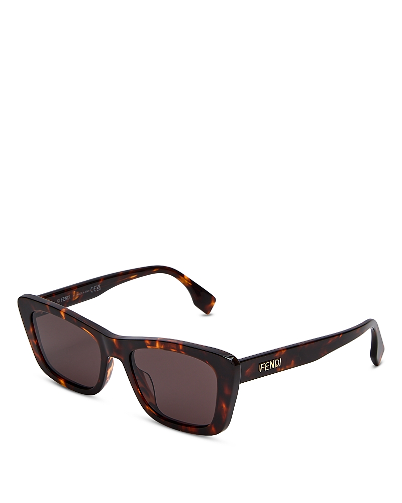 Fendi Geometric Sunglasses, 53mm