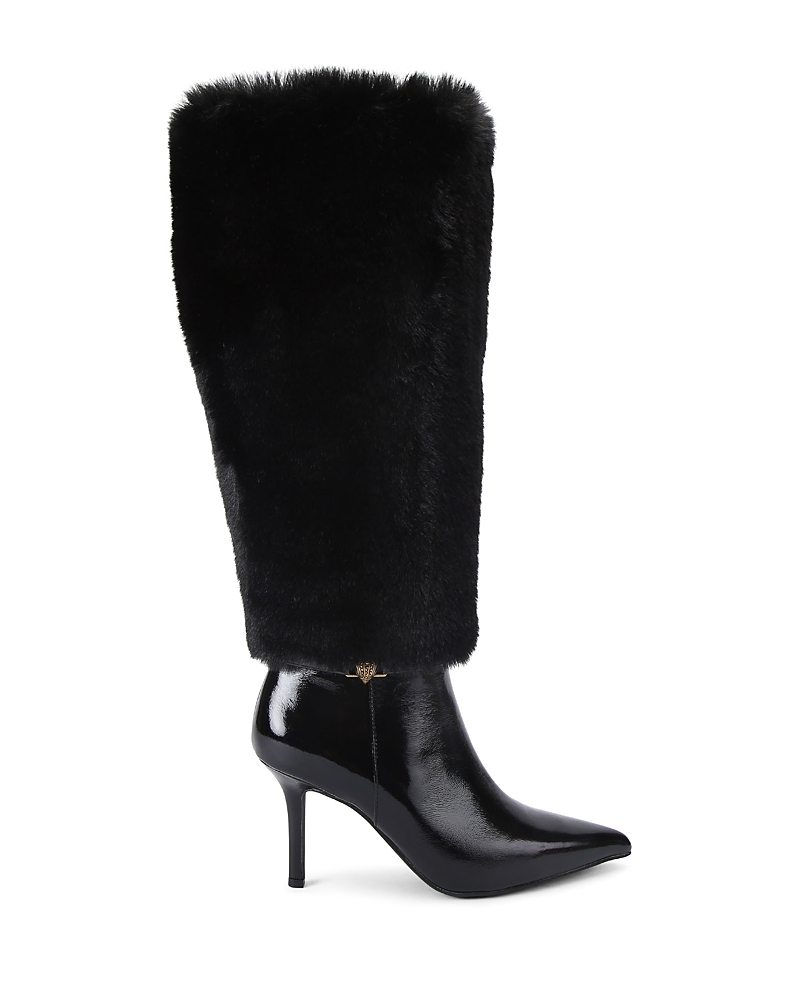 Kurt Geiger Women's Faux Fur Kensington Boots In Black