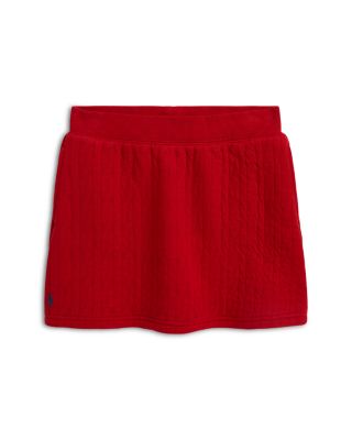 Girls' Quilted Cable Motif Skirt - Big Kid