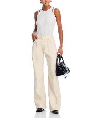 Ski High Rise Jeans in Ecru