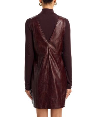 Valor of Venus Faux Leather Mini Dress