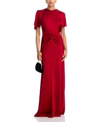 Gathered Floor Length Gown