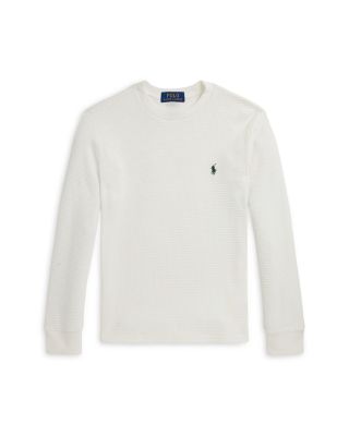 Polo Ralph Lauren Boys' Waffle Knit Cotton Long Sleeve Tee - Little Kid