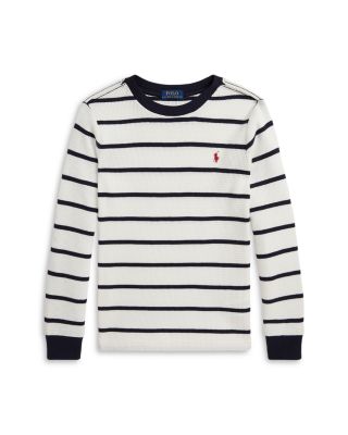 Boys' Waffle Knit Cotton Long Sleeve Tee - Little Kid