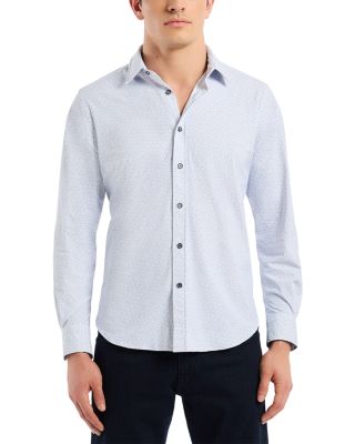 Asterik Knit Button Down Shirt