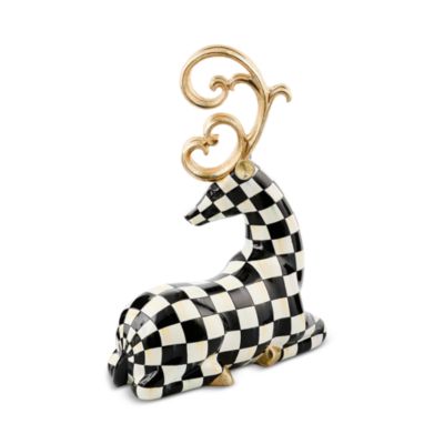 Courtly Noel Resting Deer Figurine