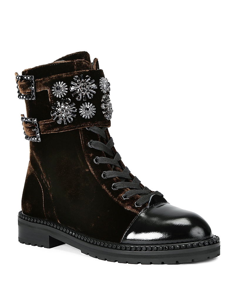Kurt Geiger Women's Stoop Combat Boots In Brown
