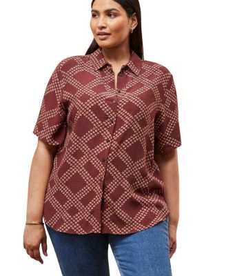 Geo Print Short Sleeve Shirt