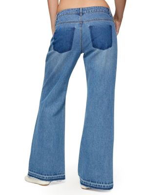 Nerissa Low Rise Flared Medium Rinse Wash Jeans