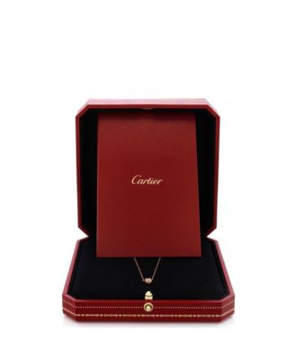  0.20-0.29CT C de Cartier Necklace 18K Rose Gold and Diamond, 16.5 - 15.25"