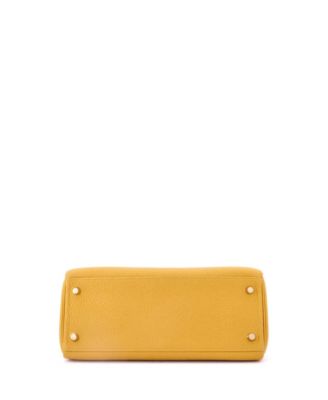  Kelly 28 Handbag Yellow Togo with Gold Hardware