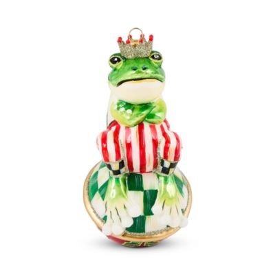 Check It Out Mr. Jingles Glass Ornament