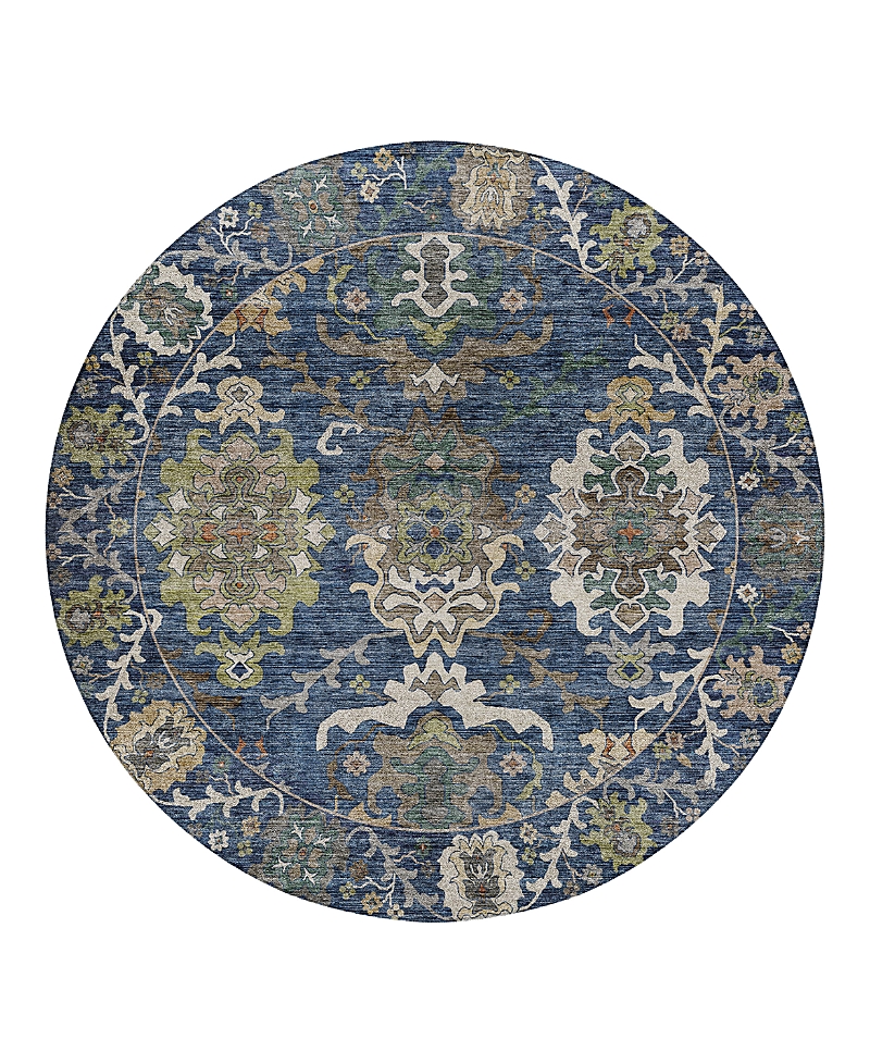 Dalyn Rug Company Silk Road Sr8 Round Area Rug, 8'0x8'0 In Blue