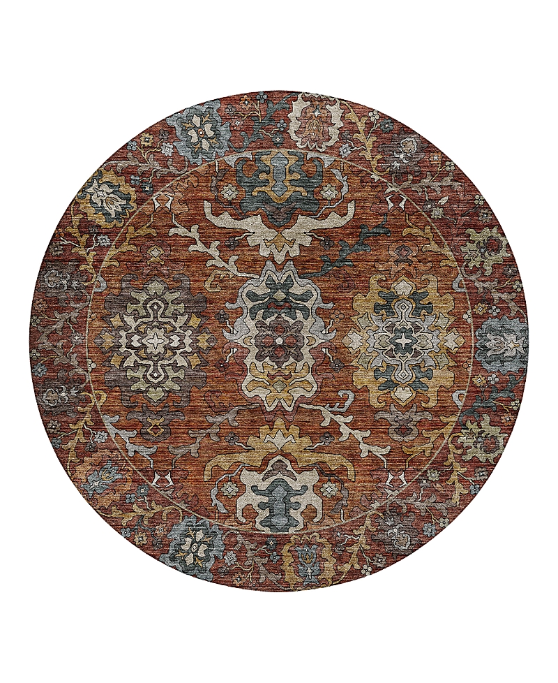 Dalyn Rug Company Silk Road Sr8 Round Area Rug, 8'0x8'0 In Brown