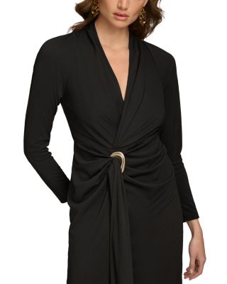 Faux Wrap Maxi Dress