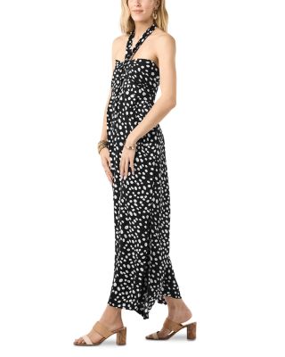 Liv Halter Cut Out Slim Fit Jumpsuit 