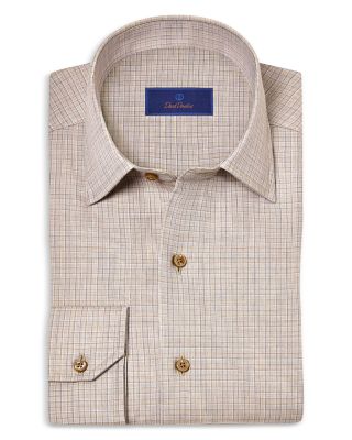 Cotton Cashmere Check Sport Shirt