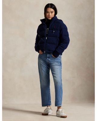 Cable Knit Wool Cashmere Quilted Jacket