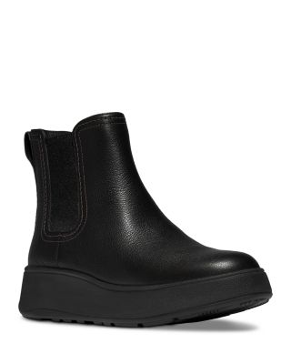 Women's F-Mode Stitch Warm Tumbled Leather Chelsea Boots