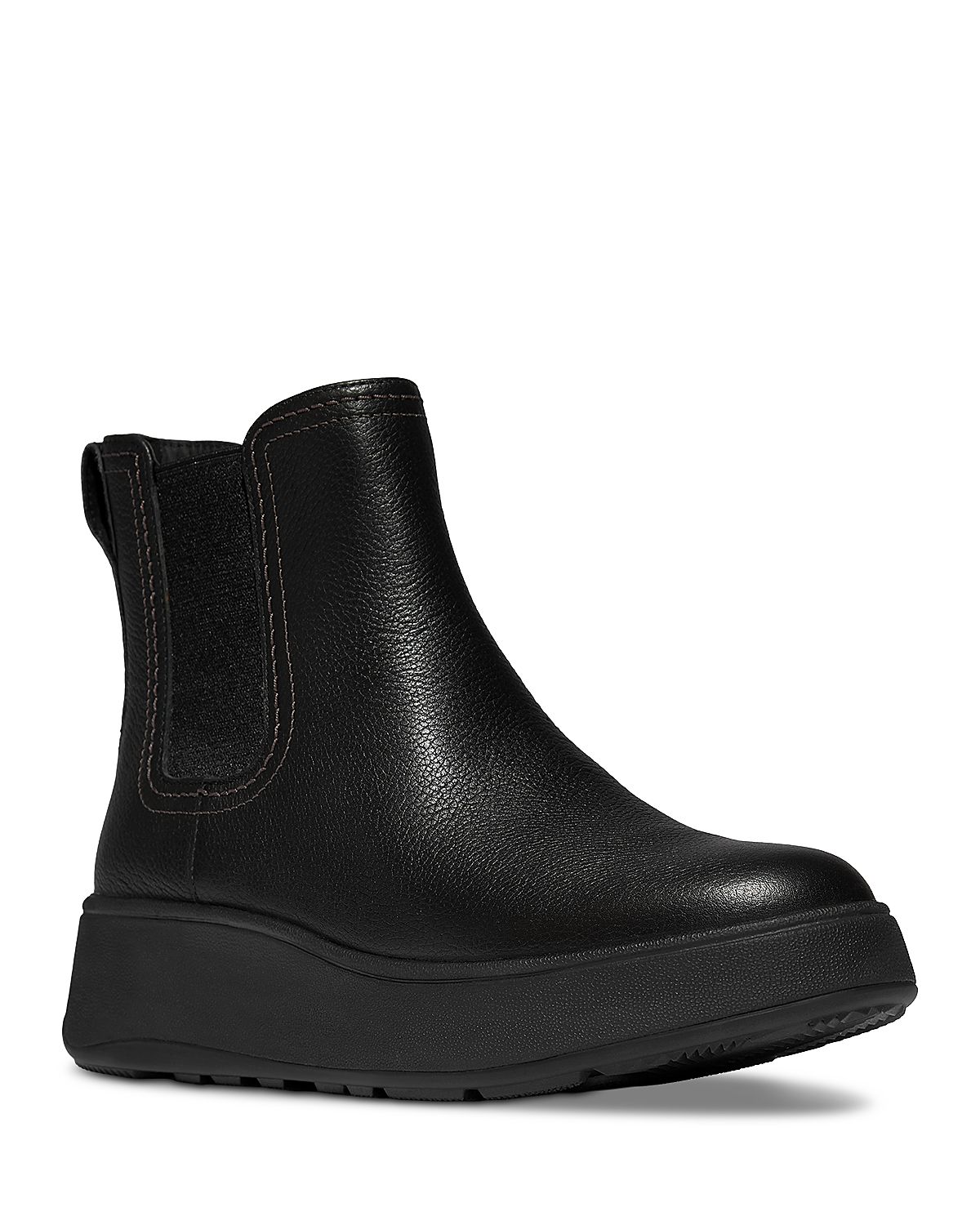 FitFlop Women's F-Mode Stitch Warm Tumbled Leather Chelsea Boots