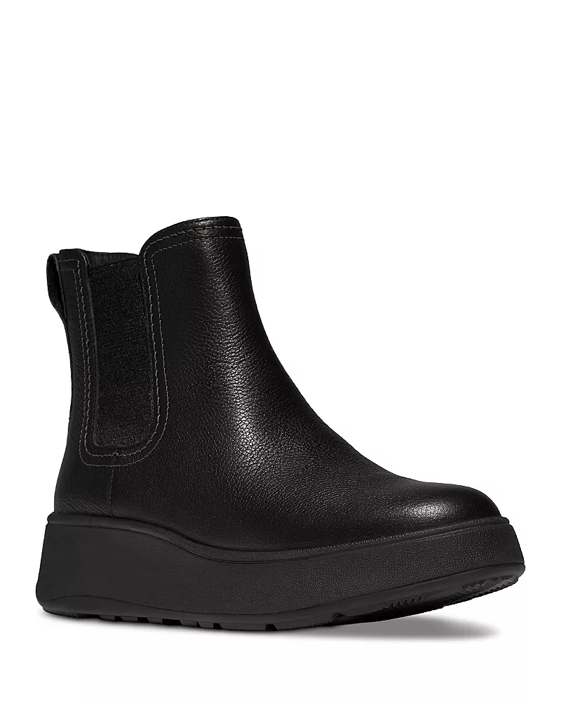 FitFlop Women's F-Mode Stitch Warm Tumbled Leather Chelsea Boots
