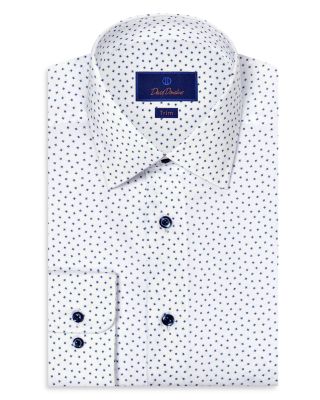 Trim Fit Printed Tossed Neat Dress Shirt