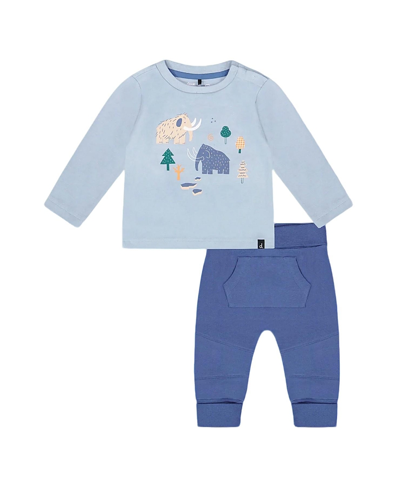 Deux Par Deux Boys' Organic Cotton Jersey Two-piece Top And Pant Set - Little Kid In Multi