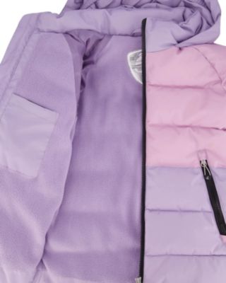 Girls' Colorblocked Puffy Winter Coat - Big Kid
